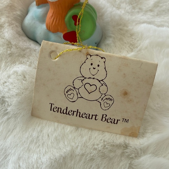 Care Bears Vintage Tender Heart  Figurine Original Tag - Picture 3 of 11